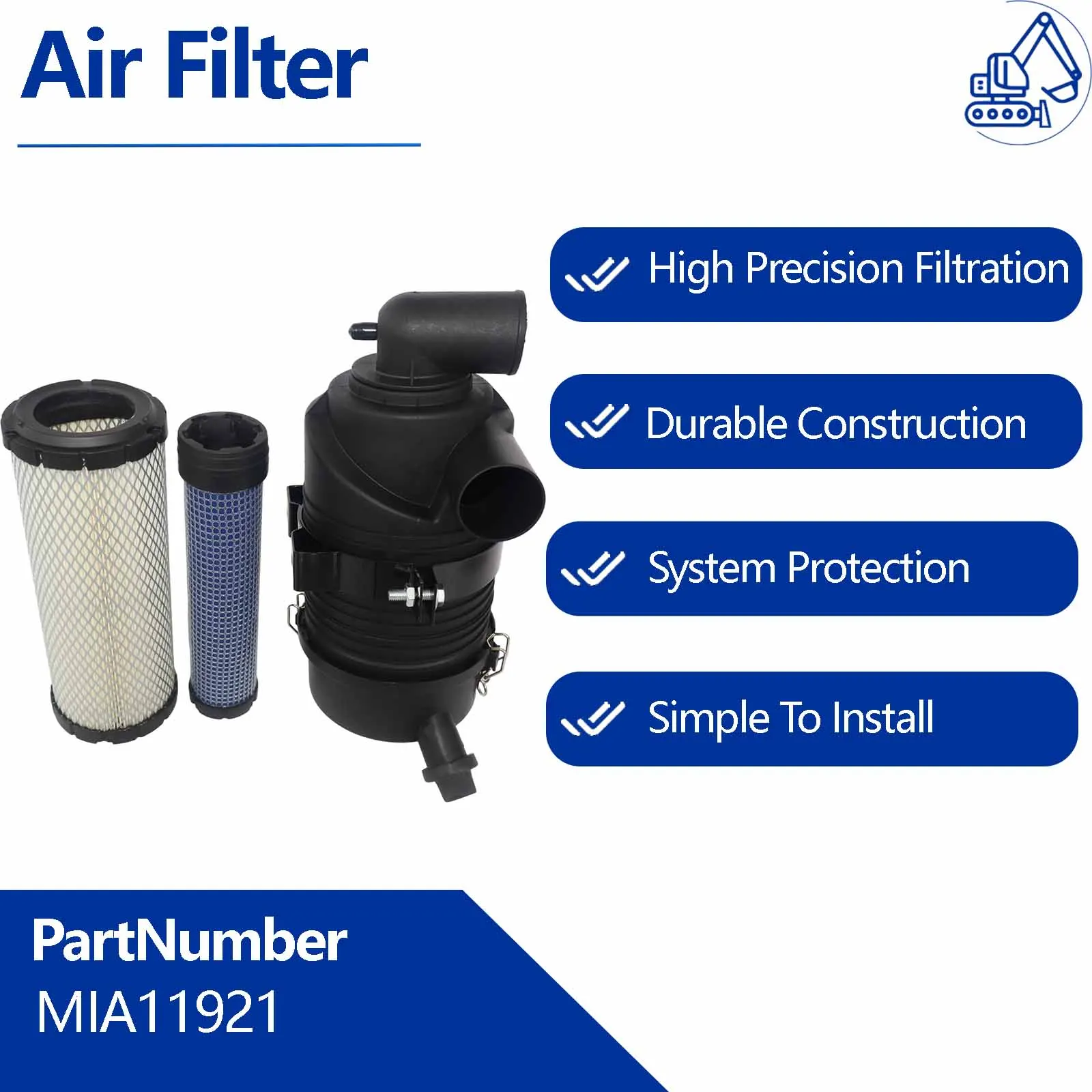 Air Filter Housing Assembly MIA11256 MIA11921 For Kawasaki FX651V FX691V FX730V FXT00V FX751V-BS04 FX801V FX850V Engine