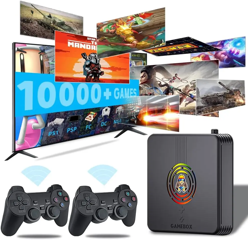 

X9 Retro Game Console TV HD Output Plug and Play Games Console Video Gaming Consoles Classic Preinstalled Emulator System 128GB