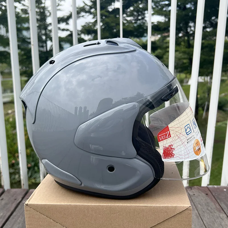 VZ-RAM Bright Gray Half Helmet Unisex Motorcycle Off-Road SZ-R VAS Helmet Downhill Racing Mountain Cross Casco Capacete