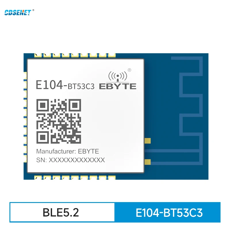 

2,4G EFR32BG22 BLE5.2 Bluetooth модуль автомобильного уровня CDSENET E104-BT53C3 низкая мощность Master роль раба большой диапазон высокая скорость