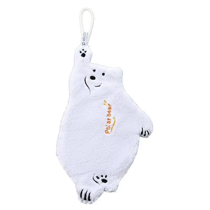 

Family Soft High Water Absorption Cute Bear Design Has Many Uses Durable And Long-lasting Kitchen Hanging Cloth Soft Hand Towel