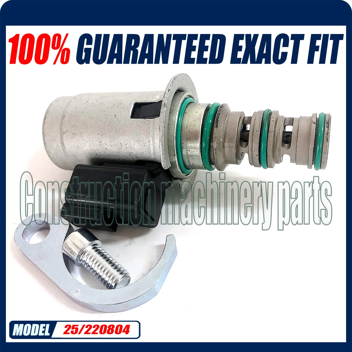 25/220804 12V Solenoid Valve Assembly 25-220804 2522080For JCB 1400B 1550B 1600B 1700B 214 215 216 217 3C 3CX 3D 3DX 4C 4CN 4CX