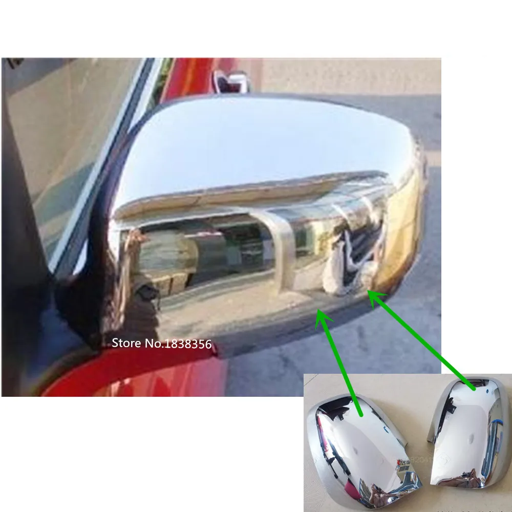 High Quality For Suzuki Swift 2005 2006 2007 Eyebrow Car Back Rear View Rearview Side Door Mirror Cover Stick Trim Frame 2PCs