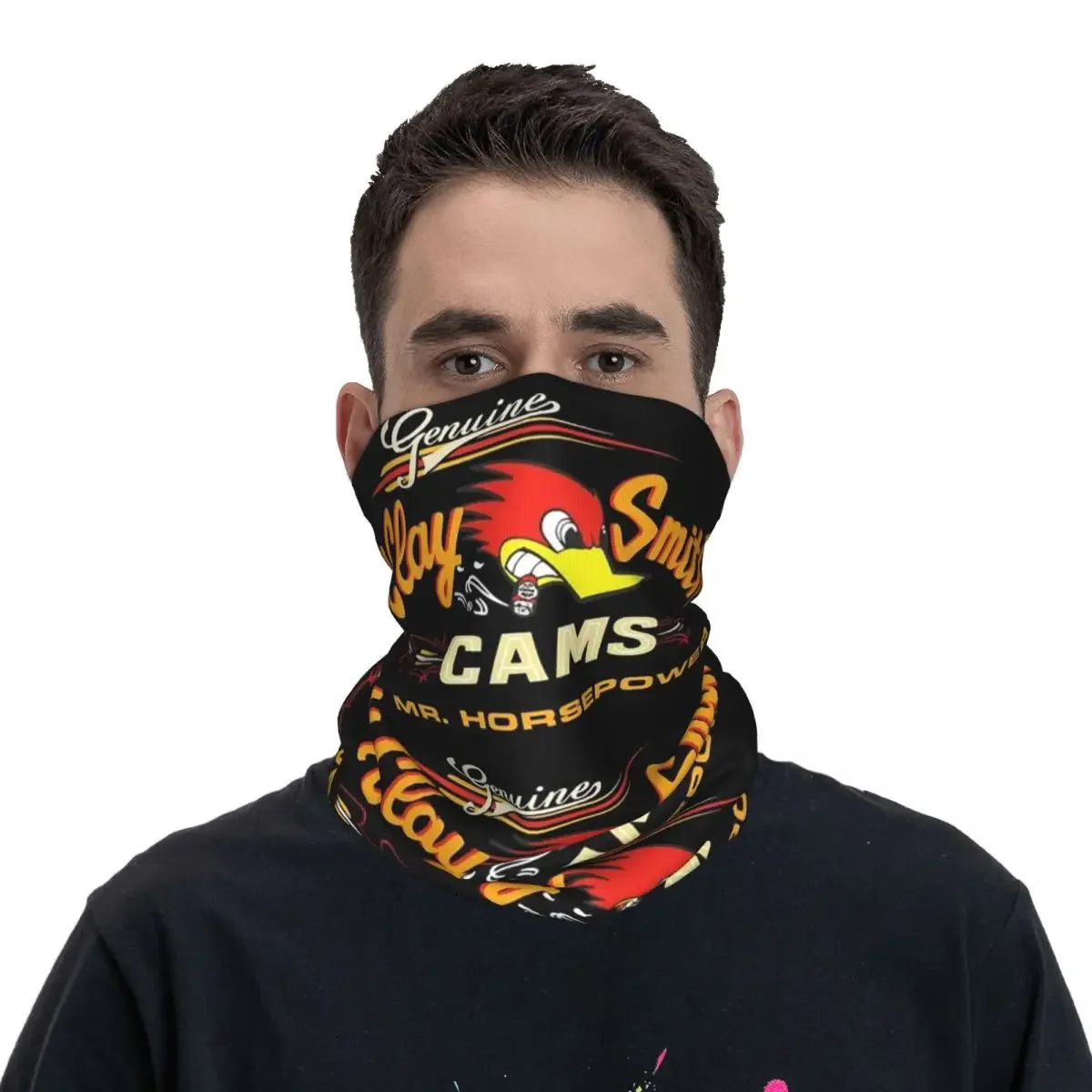 Made In The USA Street Mr.Horsepower Clay Smith Cams Bandana Neck Cover Printed Mask Scarf Headband Outdoor Sports Breathable