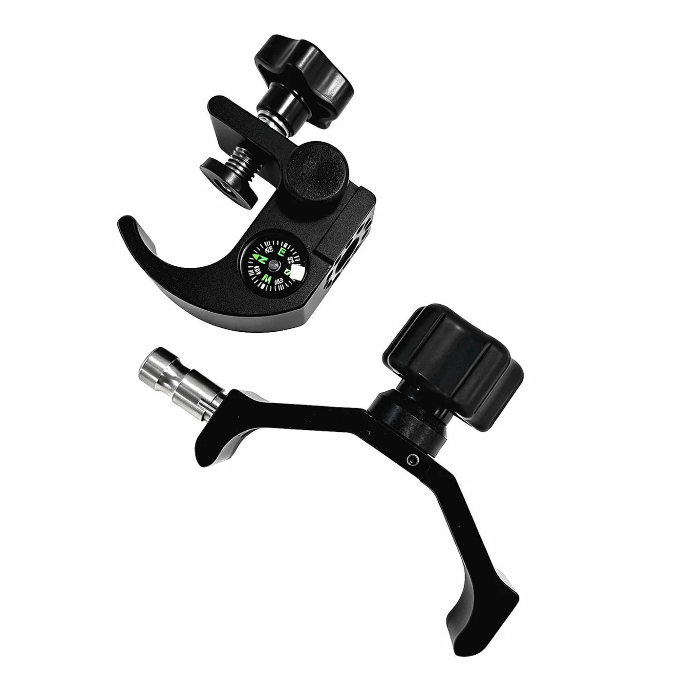 Data Collector Bracket with Built-in Compass For Hi-target iHand55 RTK Range Pole Mount Holder