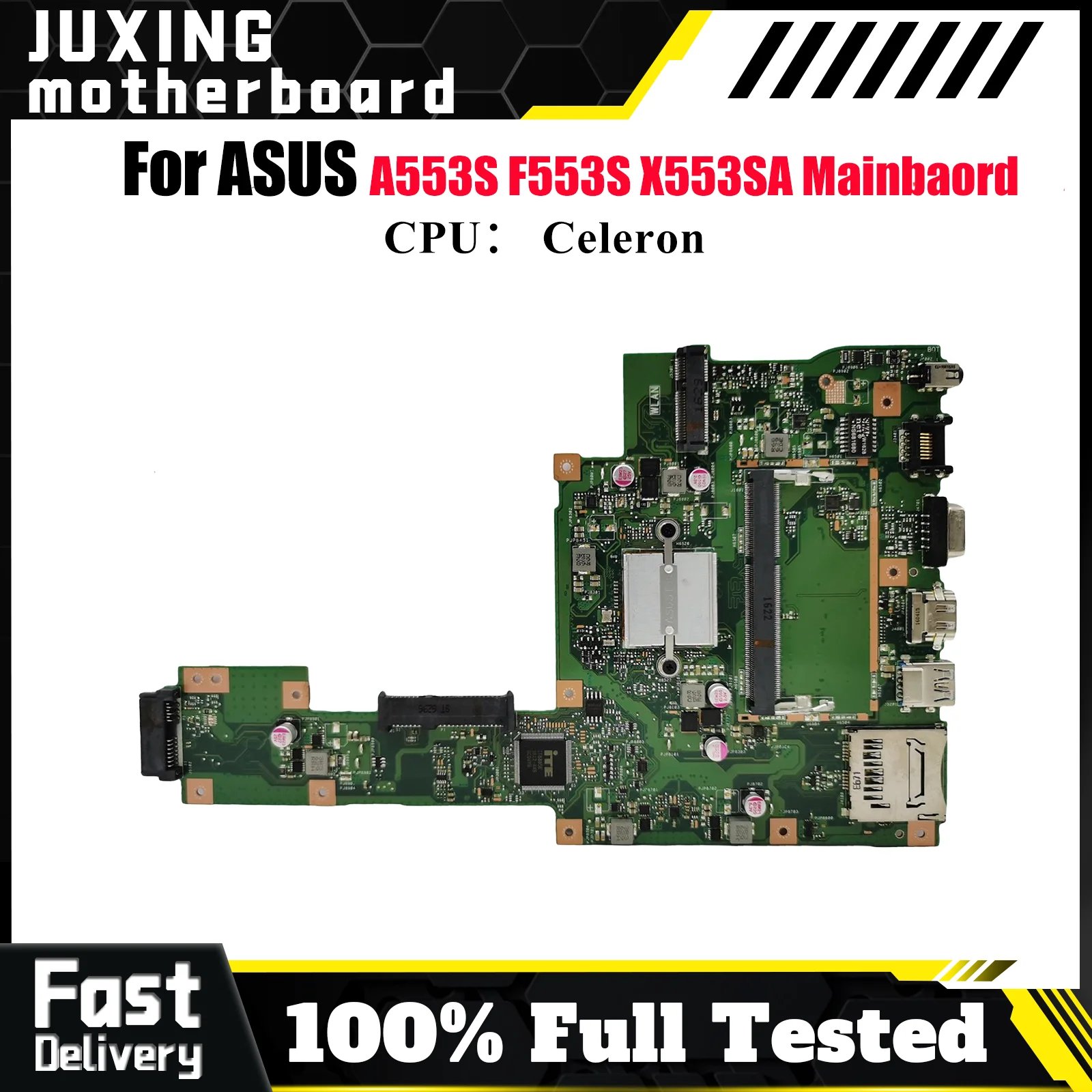 

Материнская плата для ноутбука X553SA для ASUS VivoBook X553S A553S F553S X553SA, материнская плата для ноутбука с процессором Celeron, 100% тестирование, ОК, быстрая доставка