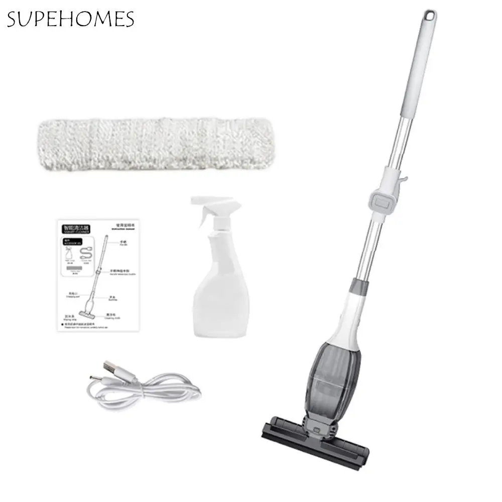 

Телескопический стержень для чистки стекла, артефакт, многофункциональный пылесос для окон без разводов, выдвижной до 1,45 м, регулируемый