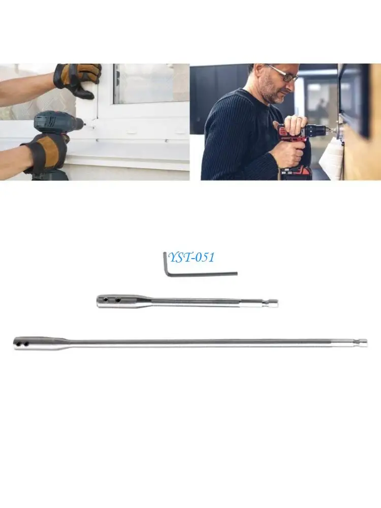 

E15A 1/4Inch Quick Shank Release Electric Screwdriver Extension Bit Holder 6inch 12inch Extension Rod