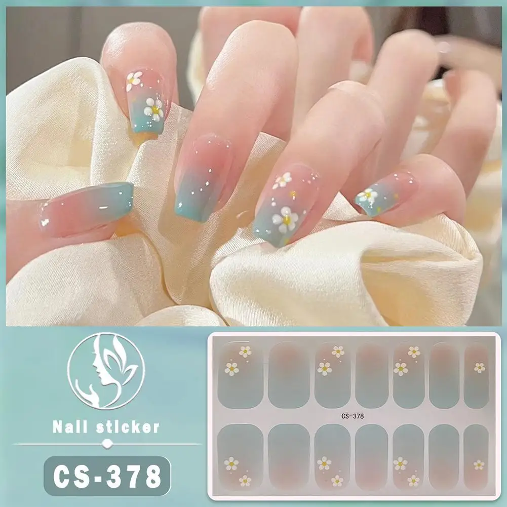 Butterfly Style Baking Free Gel 5D Nail Sticker Full Nail Sticker Waterproof Nail Exclusive