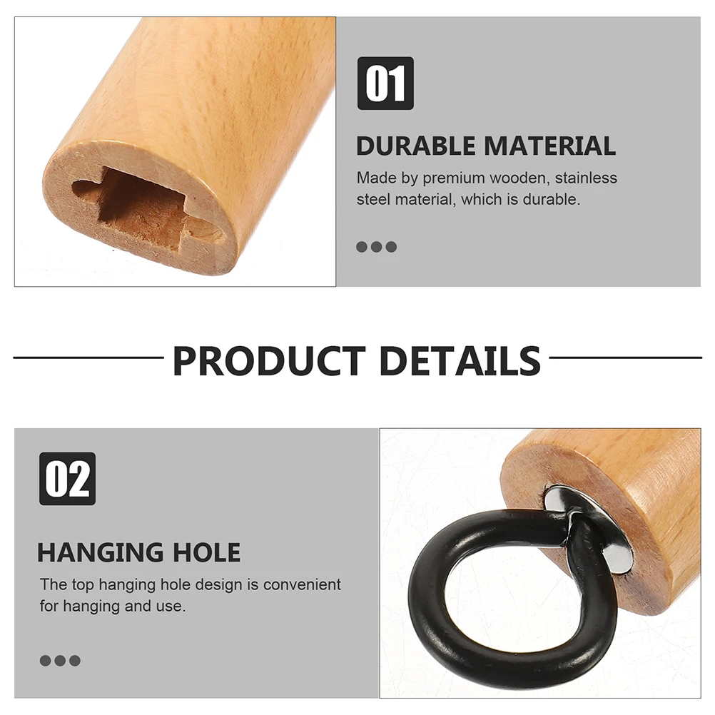 

Universal Wooden Pot Handle Long Ergonomic Detachable Grip Replacement For Pans Wok Frying Pan Kitchen Essentials