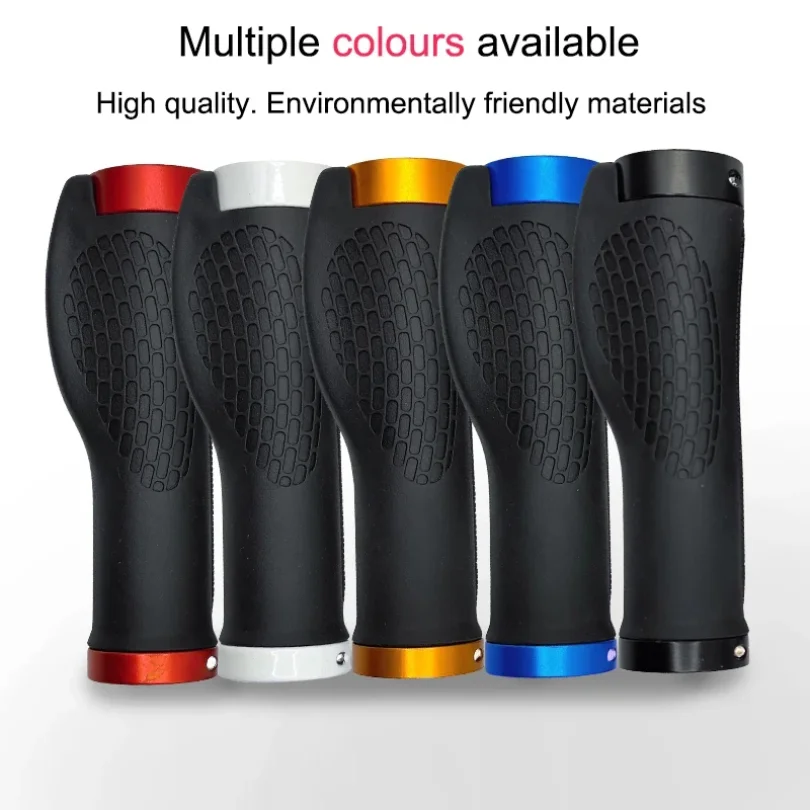 

PE Rubber MTB Bike Grips Handlebar Cover Rubber Soft Anti-Skid Bicycle Grip Alloy Lock Bar BMX Handle Cuffs Cycling Accessories