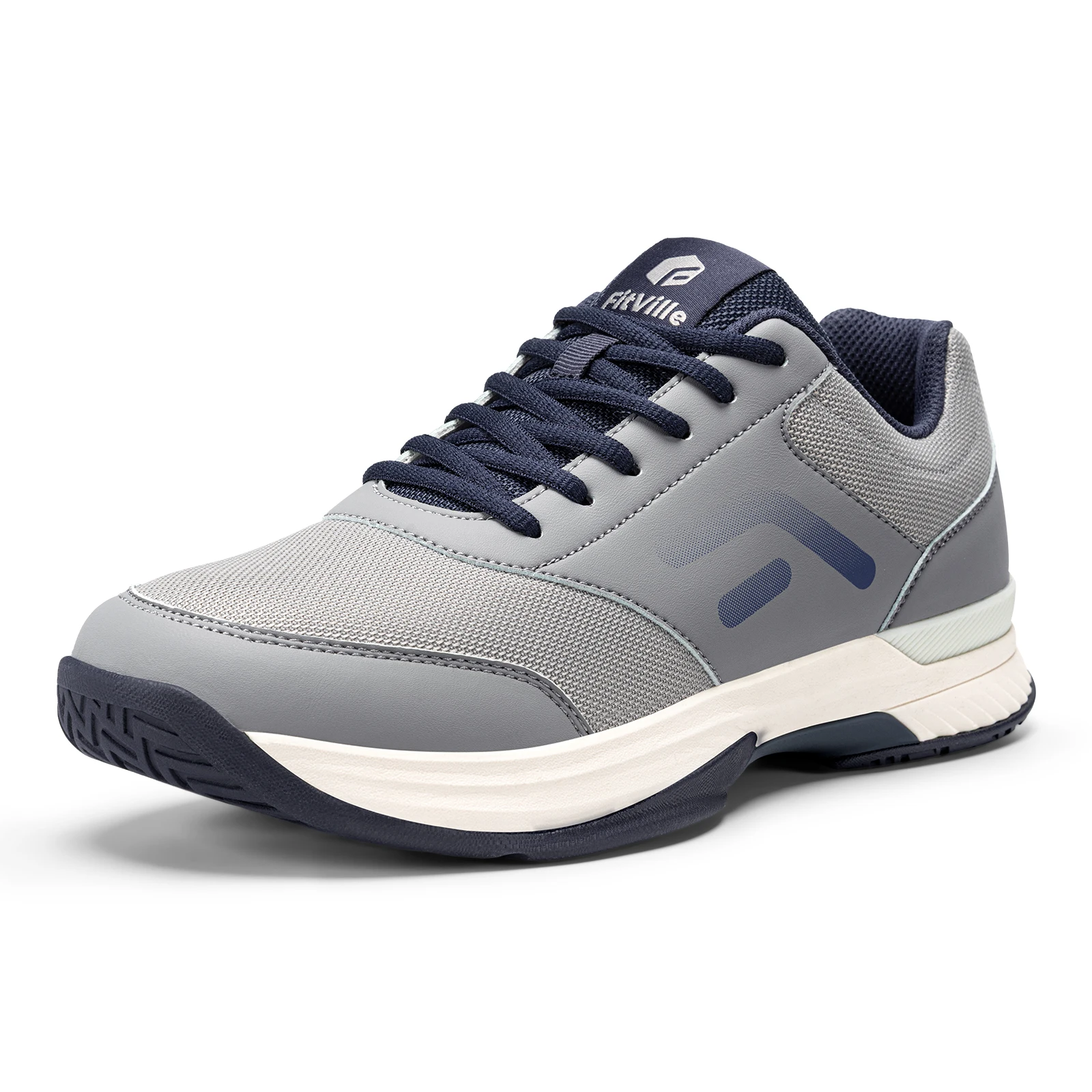 

Fitville Pickleball Shoes Extra Wide Tennis Shoes for Men Casual Sport Sneakers Breathable Comfortable Cushioning Support