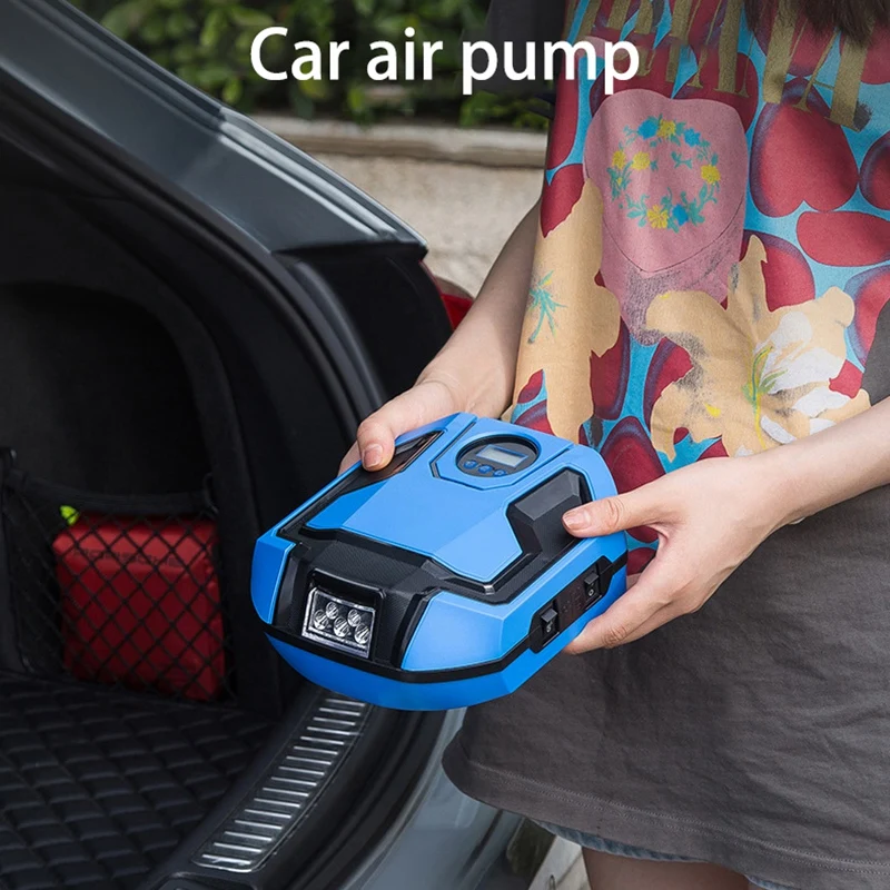 Portable Car Air Compressor Pump Digital Tire Inflator DC 12V LED Light Auto Air Pump Tire Pump For Car Motorcycle