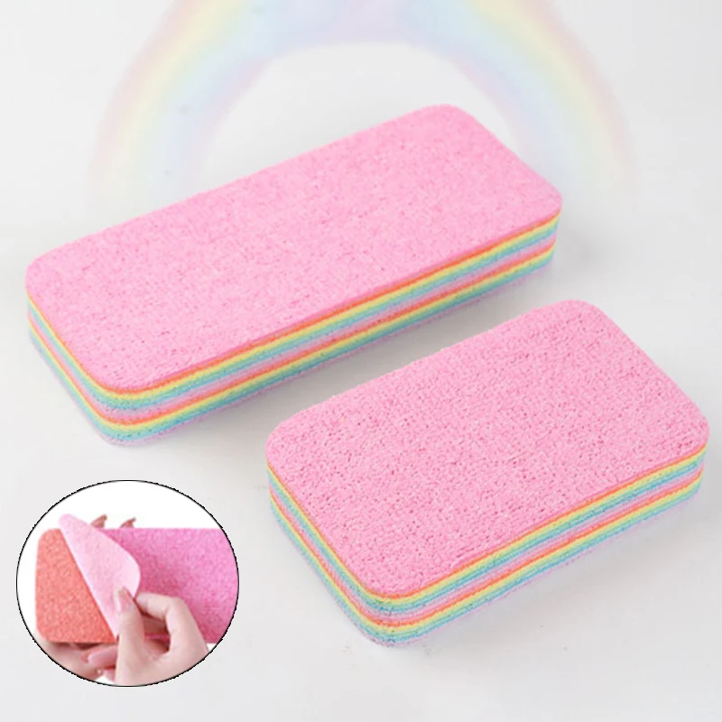 Rainbow Color Fiber Tearable Rag Useful Things For Kitchen Utensils Cloth Goods Dishcloth Scouring Pad Towels Household Cleaning