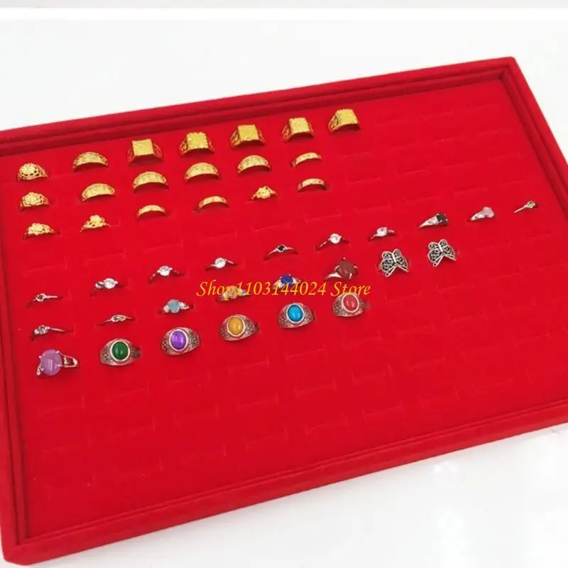 

N5Ke 100 слотов вставки вставка для отображения лоток дисплея Организатор поднос ювелирные изделия для ювелирных изделий