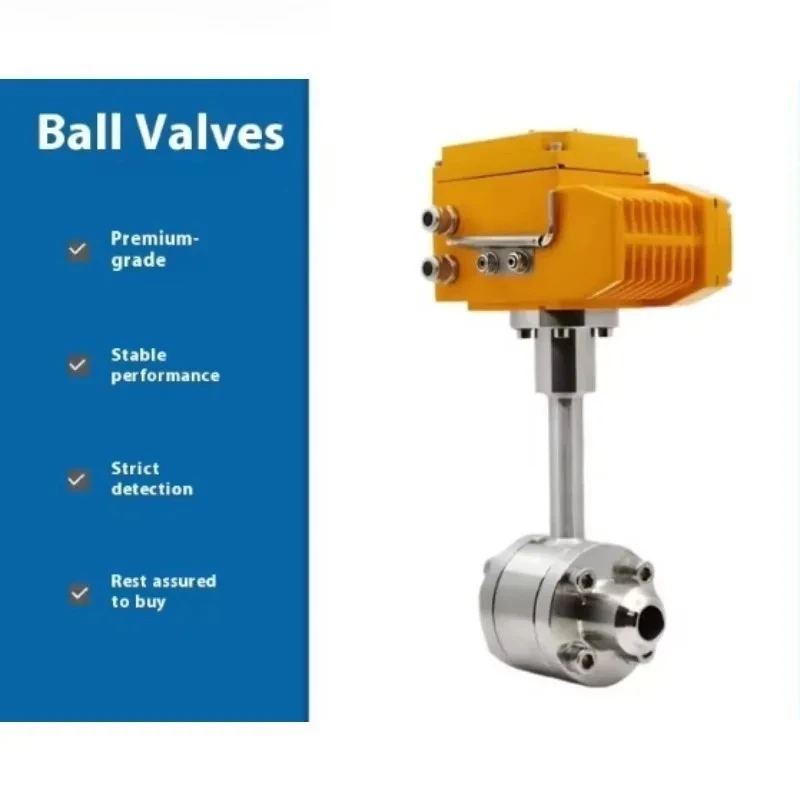 Válvula de mariposa eléctrica Q961F para G como temperatura ultrabaja -196 ℃   Brida de soldadura 304 para nitrógeno líquido GNL