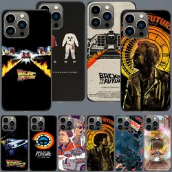 Back To The Future Phone Case For Apple Iphone 16 15+ 17 Pro Max 14 Plus 16E Air 13 12 Mini Clear Cover Silicone Cute Shel