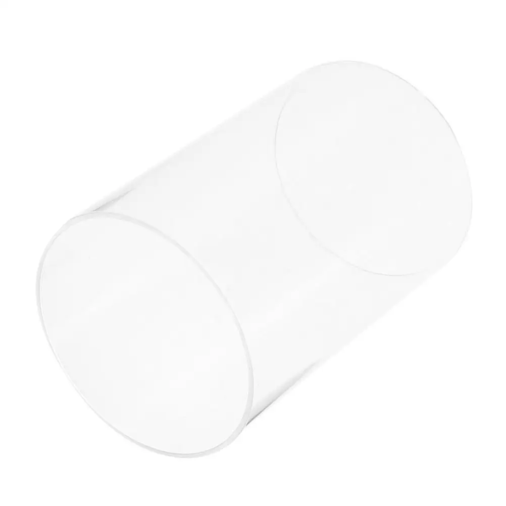 

Glass Cylinder Holder Windproof Transparent Lampshade Sleeve Open Ended Tube Cover Protector Clear Hurricane Chimney