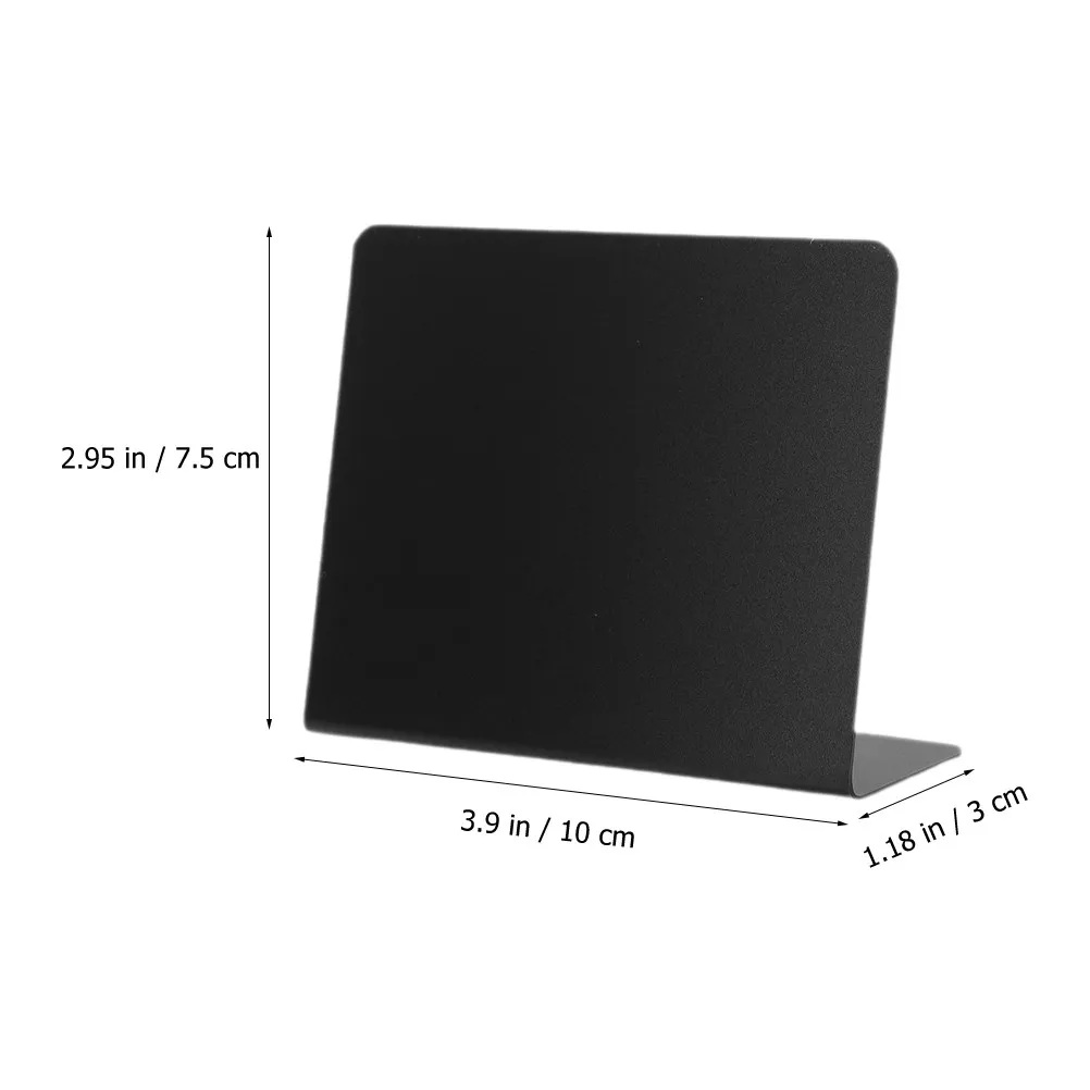 5Pcs Tabletop Chalkboard Signs Erasable PVC Memo Board Small Blackboard for Table Numbers Menu Prices Notice Board Home Office