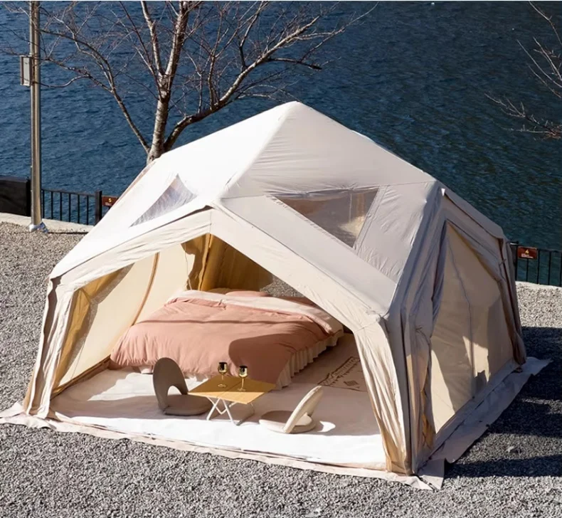 

Strovan Wholesale Newest Oxford Cloth Four-season Tent 4 Doors Large Family Inflatable Air Outdoor Camping Tent