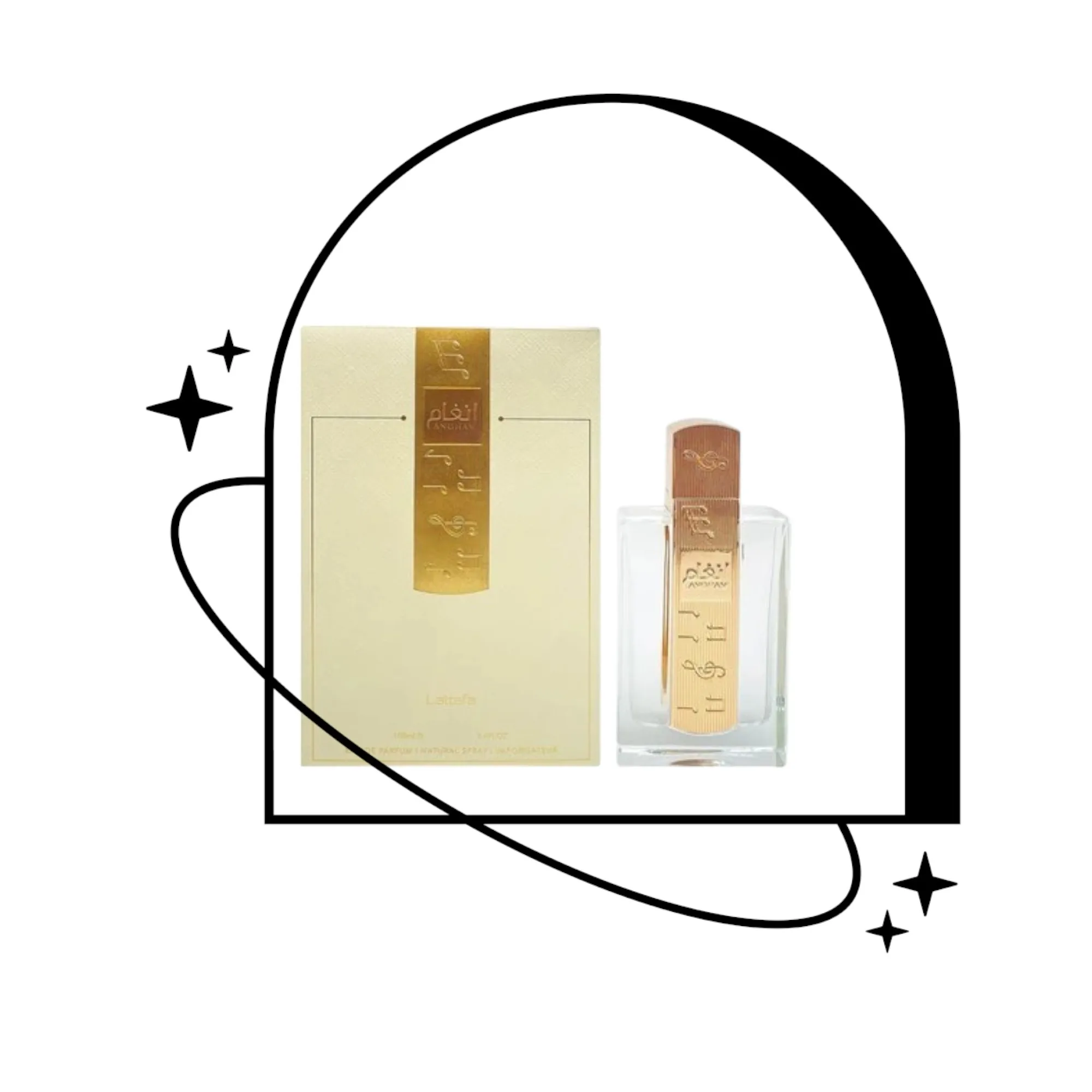 Lattafa Angham EDP 3.4 أونصة / 100 مل - عطر كهرماني دافئ يدوم طويلاً للجنسين هدية لعيد الميلاد وعيد الشكر والهالوين