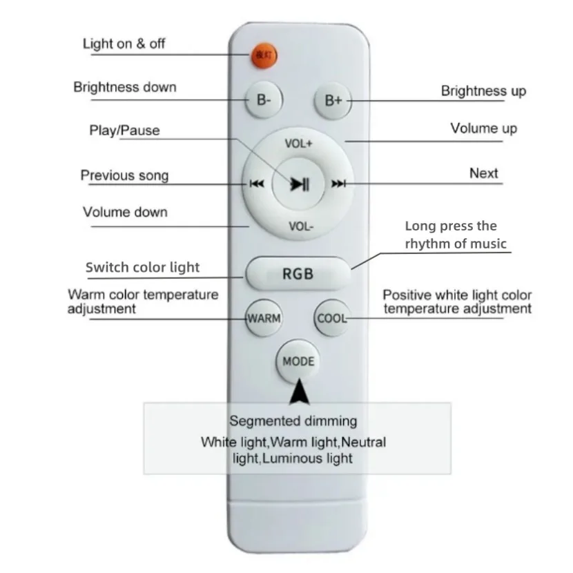 Imagem -06 - Música Circular Luz de Teto Led com Controle Remoto Rgb Dimming Light Quarto Inteligente e Decoração da Sala Bluetooth App