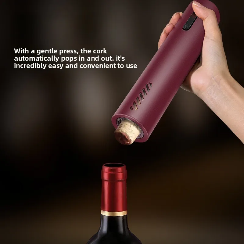 Wine Bottle Opener Automatic Red  Corkscrew Rechargeable Wine Opener One-click Button  Tools