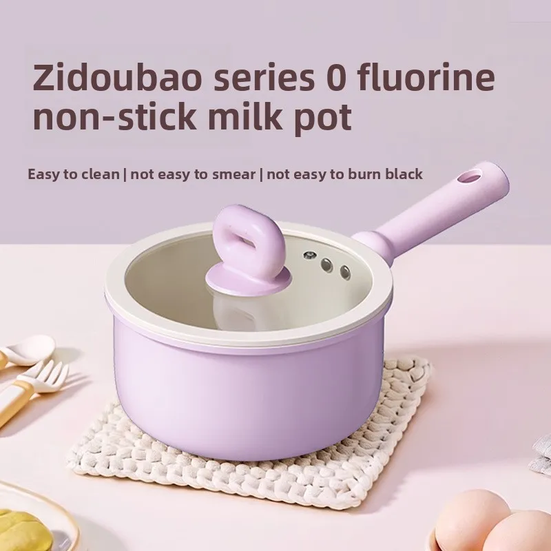 Milk pot ceramic glaze steamer baby complementary food  cooking integrated soup  one person instant noodle pot
