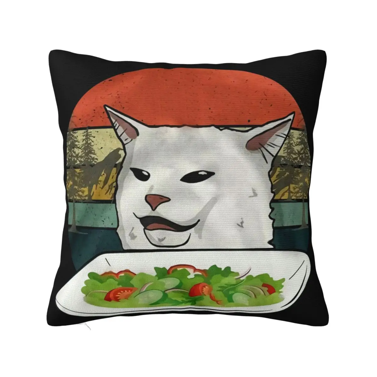 Smudge Cat Hats Baseball Woman Yells At A Cat Meme S Rock More Size Text Hipster Child Pure Pillow Case