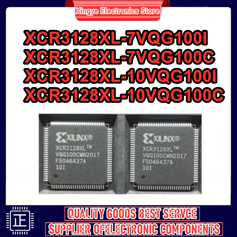 

XCR3128XL-7VQG100I XCR3128XL-7VQG100C XCR3128XL-10VQG100I XCR3128XL-10VQG100C Микросхема IC 100% новая, оригинальная, в наличии