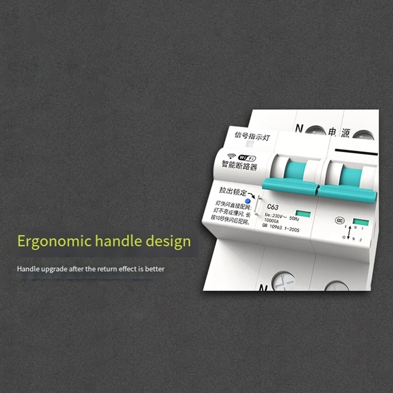 Tuya WIFI قطاع دارة ذكي MCB الحياة الذكية التحكم عن بعد حماية ماس كهربائى توقيت قطاع دارة 63A 3P