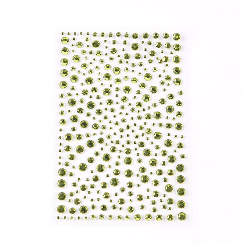 3D Round Shape Simulation Diamond Sticker Eye Face Sticker DIY Self Adhesive Face Jewelry Rhinestones Gems Stickers Scrapbooking