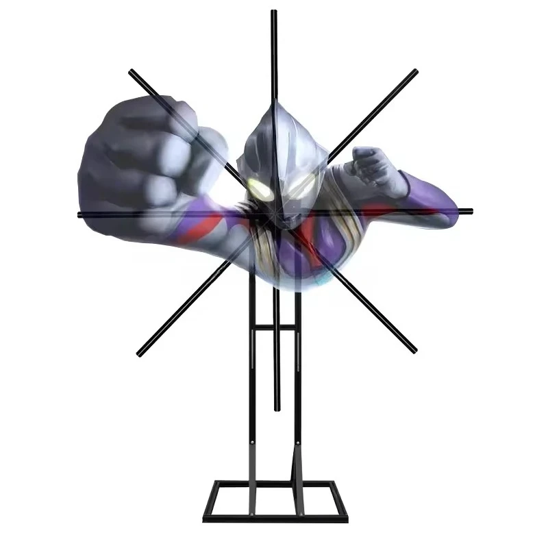 High-Definition 150cm 3D LED Fan 8 Blades with WIFI 3D Holographic Display Projector for Advertising Equipment