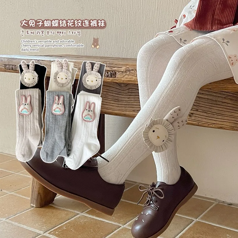 Spring and Autumn children's leggings cotton pantyhose for baby girls