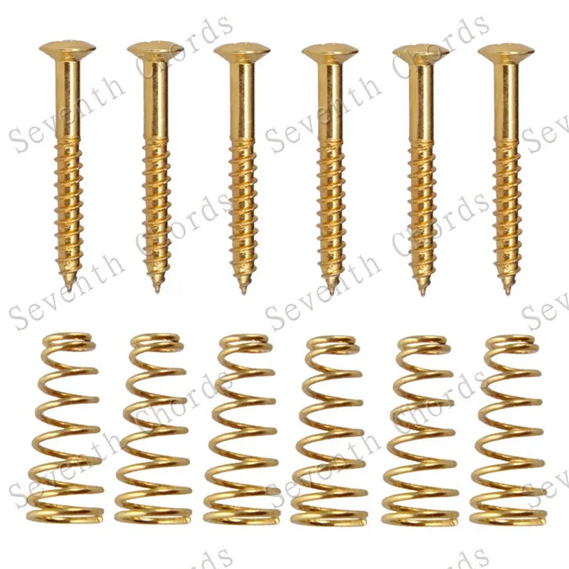 30 sztuk/partia srebrna gitara Humbucker pojedyncza cewka przetworniki wysokość montażu śruby sprężyny akcesoria gitarowe