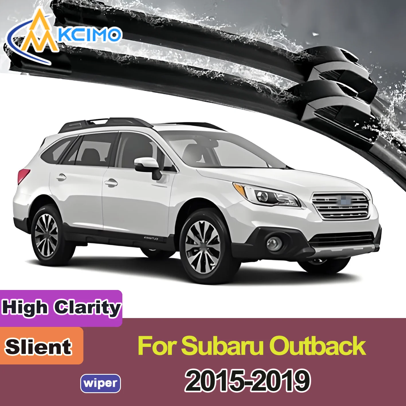 

2PCS New Front Windshield Wiper Blade for Subaru Outback BS 2015-2019 Front Windshield Auto Wipers Blade Accessories 2019 2018