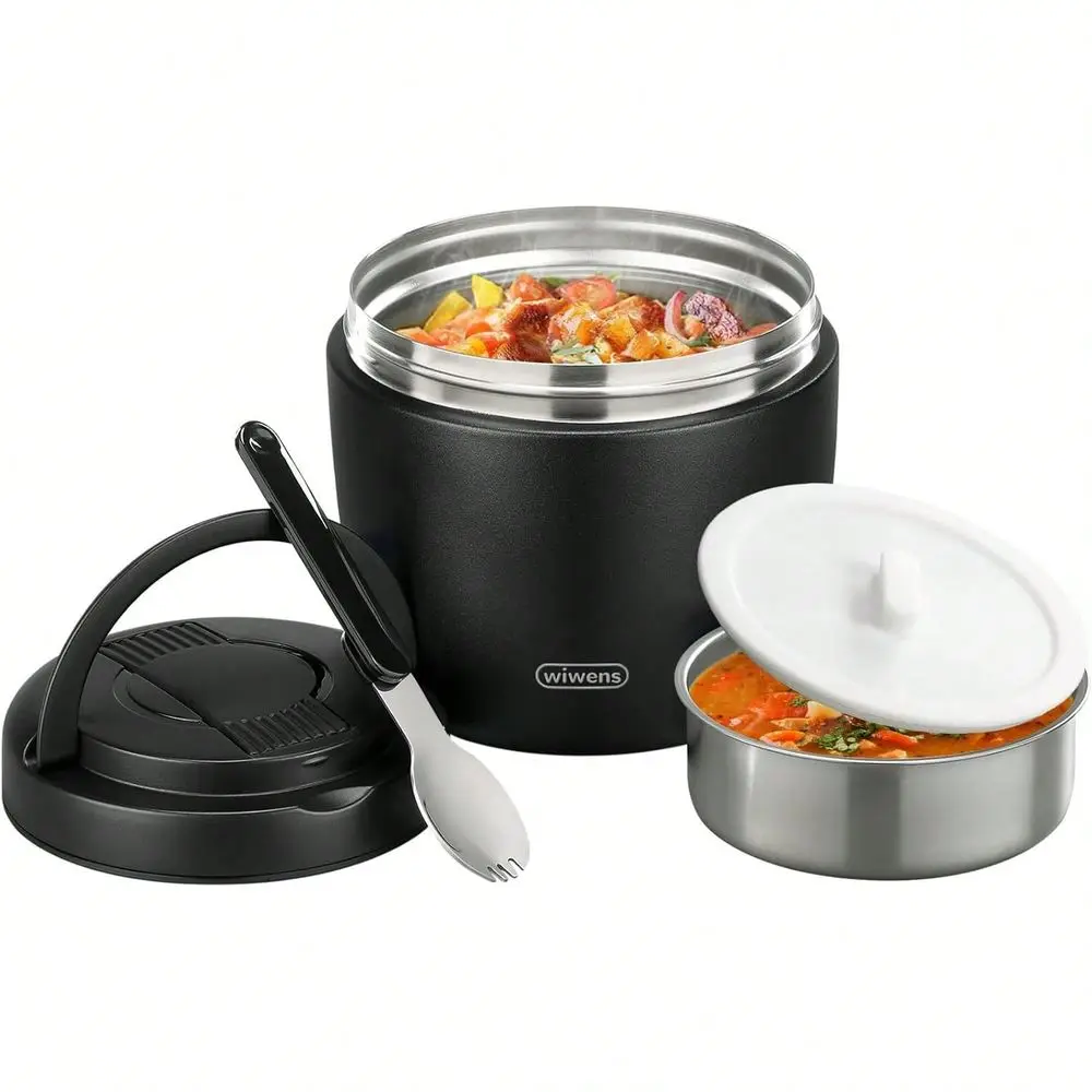 

Food Jar For Hot Food Adults 32OZ Soup Thermo Lunch Containers Wide Mouth Vacuum Insulated Stainl Steel Leakproof Bento Box Wit