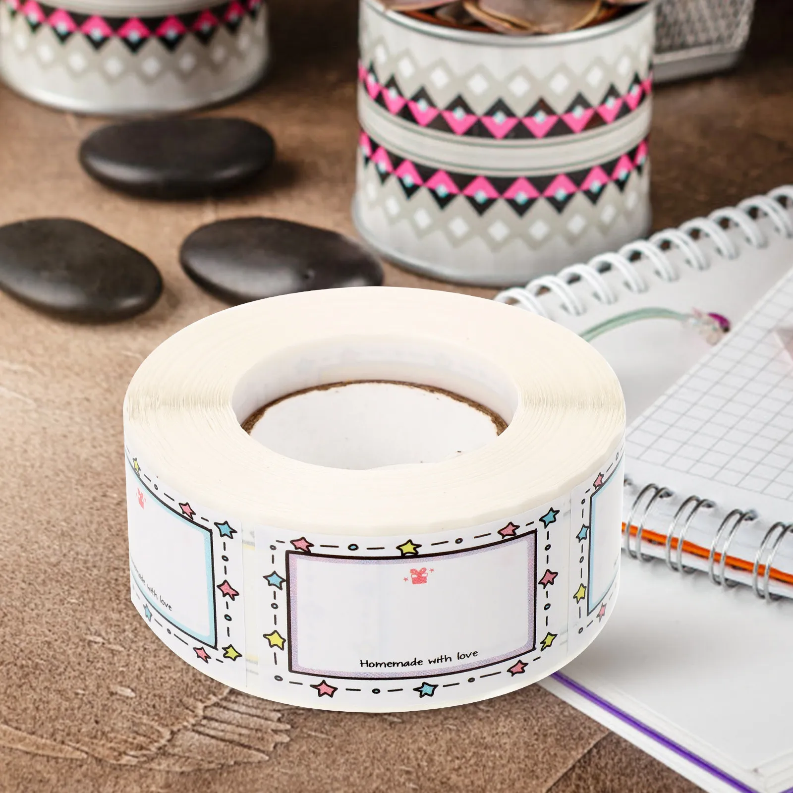 

500 Sheets Waterproof Oilproof Label Stickers Multi-Function Bottle Writable Stickers Food Storage Marking Labels