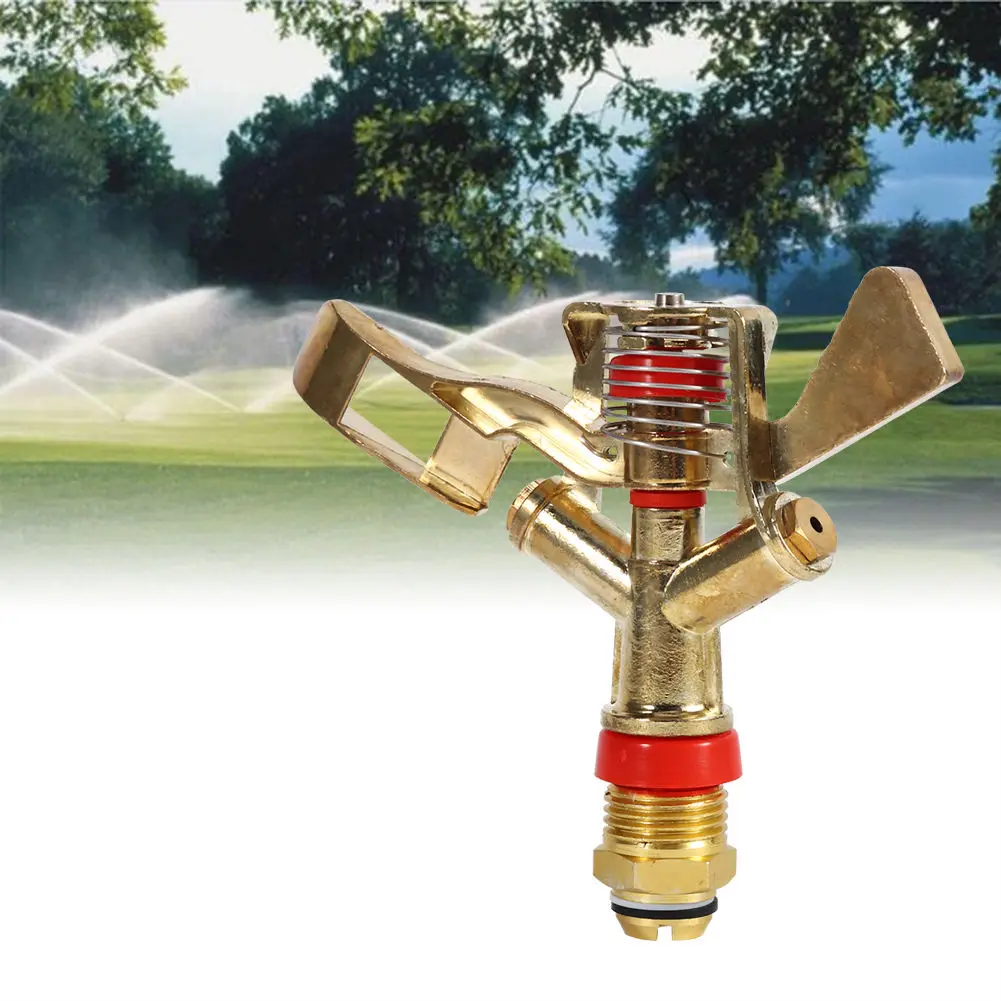 

Brass Adjustable Water Sprinkler Lawn Watering Garden Irrigation Spray Nozzles In-ground Sprinkler Irrigation Device Use Part