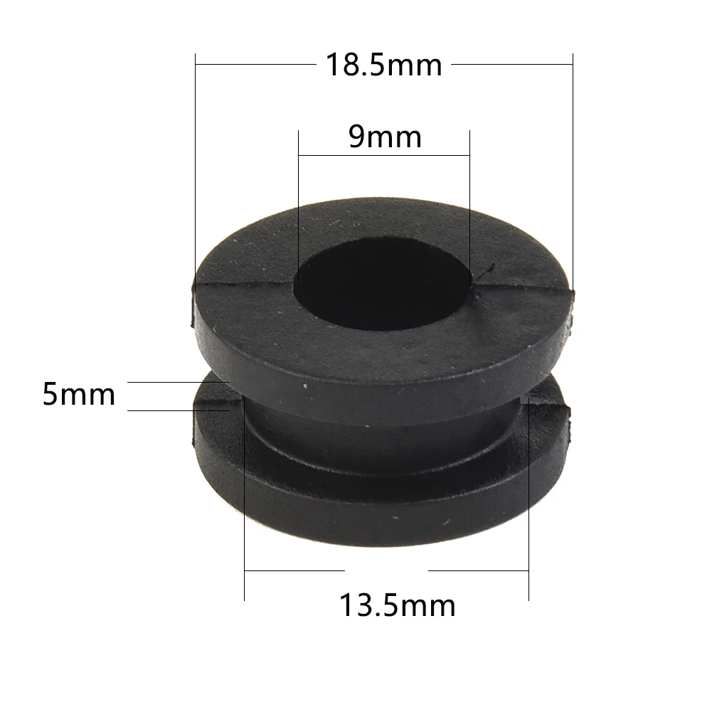 Cover Fairings Grommets Cowling Pieces Engine Fender Model Motorcycle 10Pcs OD 18.5mm ABS Plastic Replacement Black