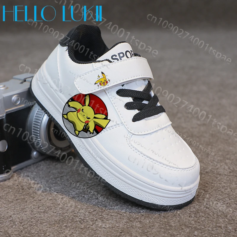 

Pokemon black white color scheme Children shoes For boys girls comfortable durable new model autumn winter season Shoes Gift