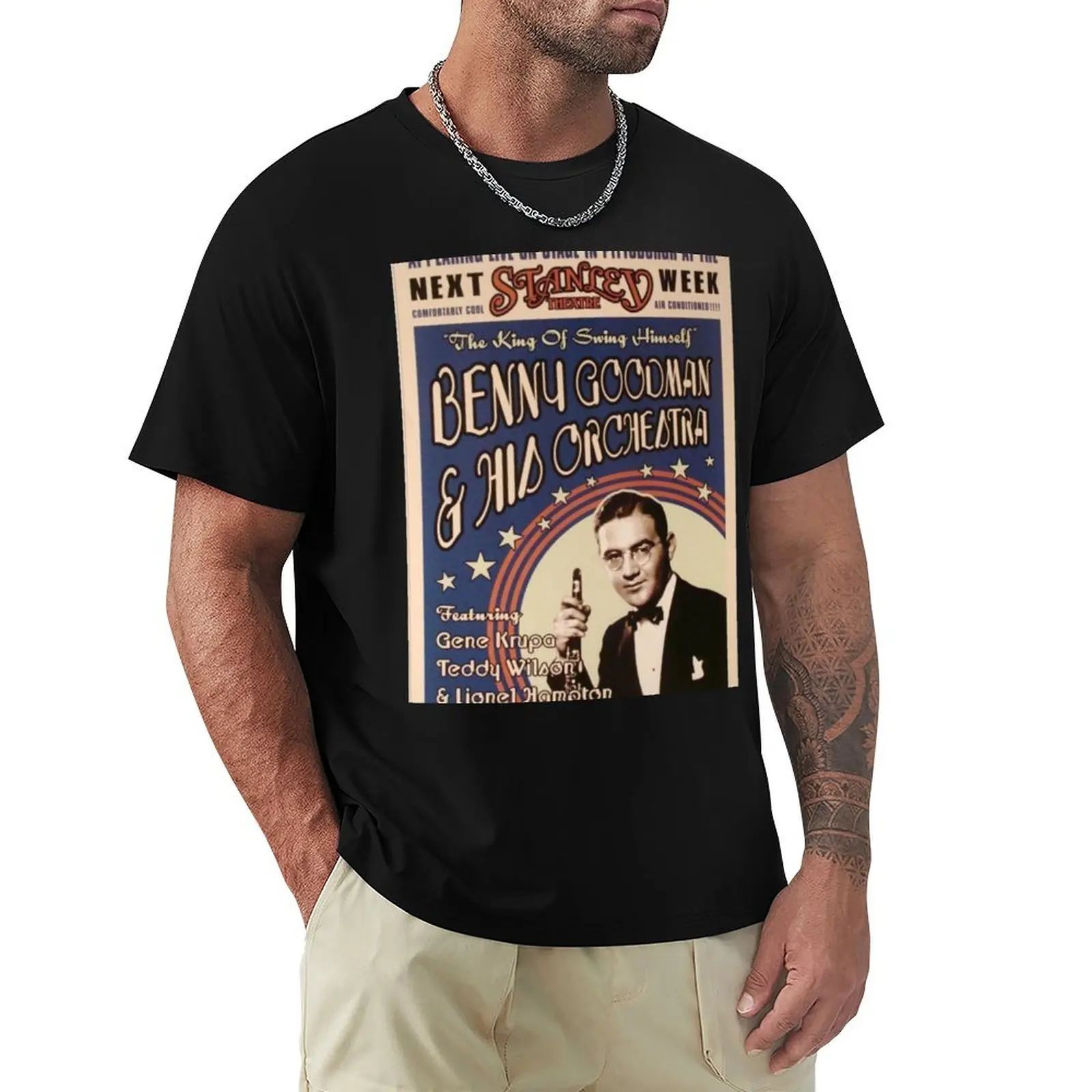 Benny Goodman T-Shirt sublime anime stuff mens vintage t shirts