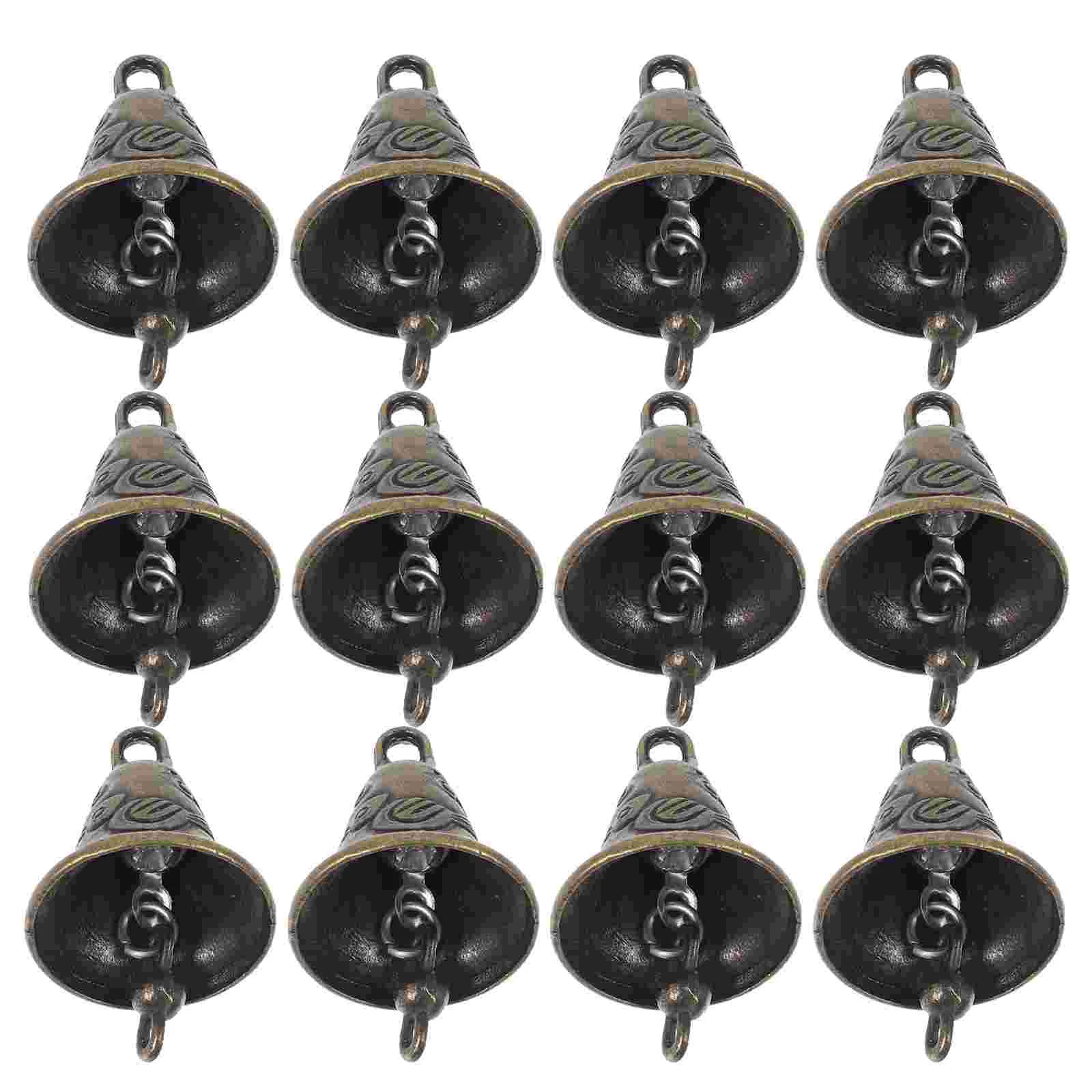 20 Pcs Bell Gate Hanging Bells Metal Multifunction Feng Shui Decors Alloy Zinc Jingle Ornaments DIY Wind Chime