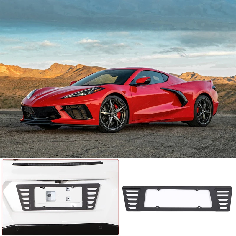 

Aluminum Alloy Rear License Plate Mount Frame for Chevrolet Corvette C6/C7/C8 Bumper Bracket Car Auto Accessories