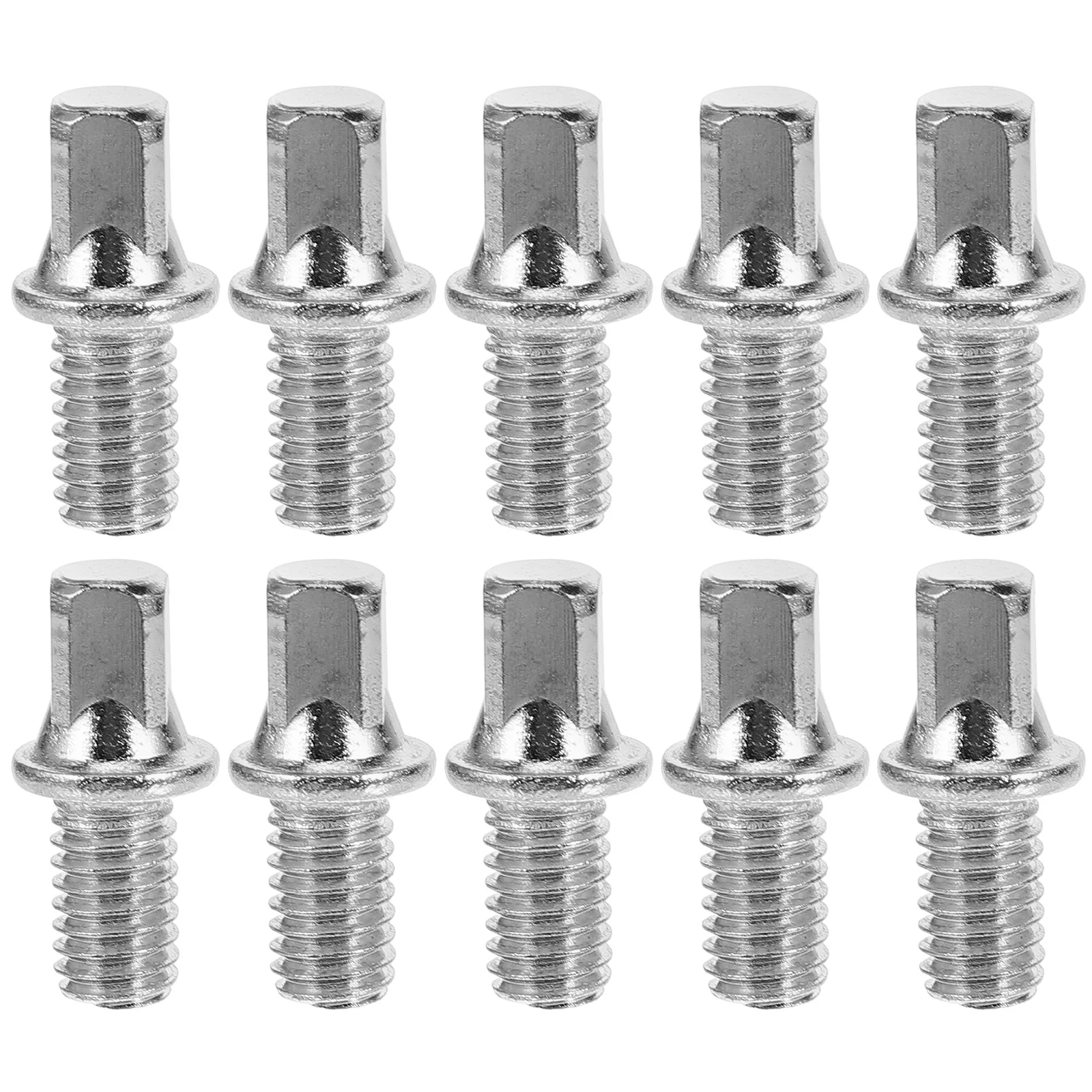 

10 Pcs Bolts Drum Screw Fittings Repair Key Kit for Pedal Shaft Parts Percussion Accessories Silver Bass Screws