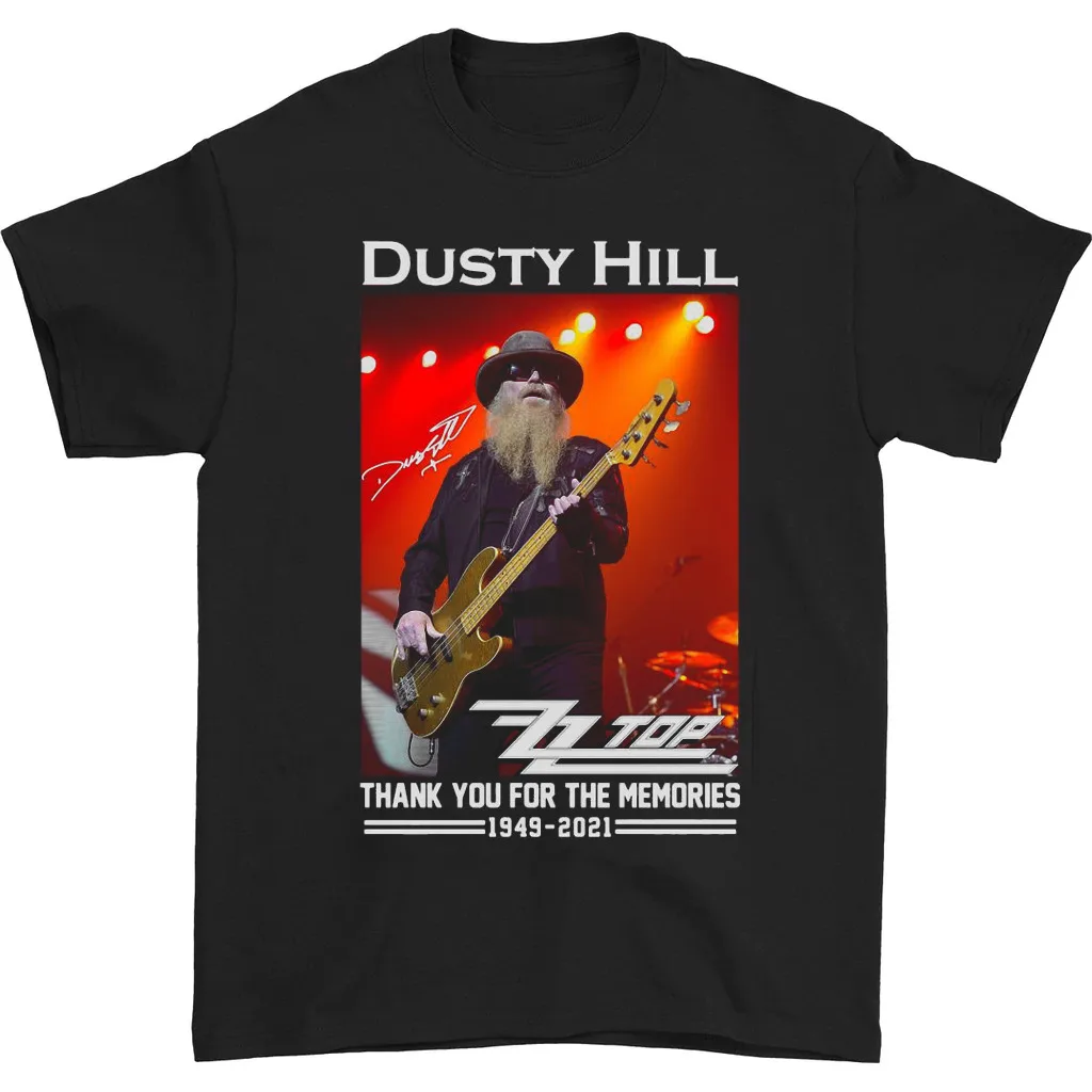 Dusty Hill shirt thank you for the memories black T S 5Xl XX212