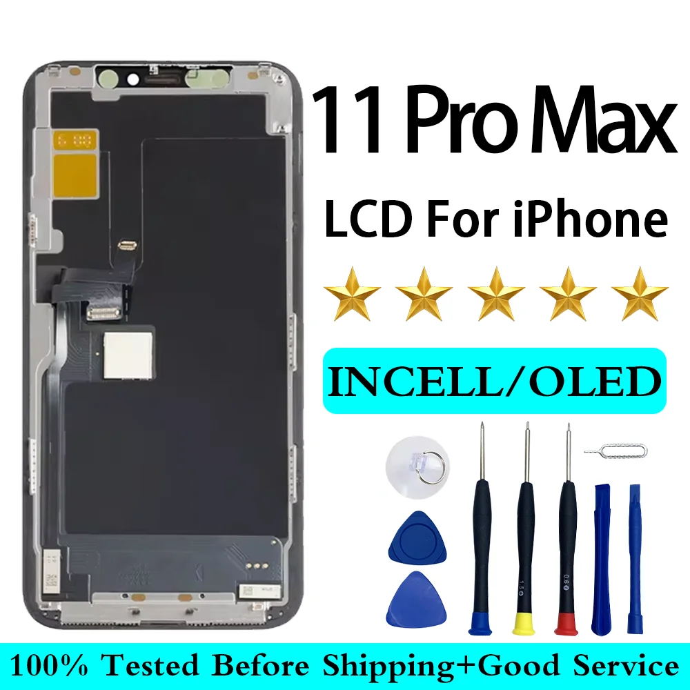 A2218 A2161 A2220 Premium New LCD Screen For iPhone 11 Pro Max Display Touch With 3D Touch Screen Replacement Factory Display