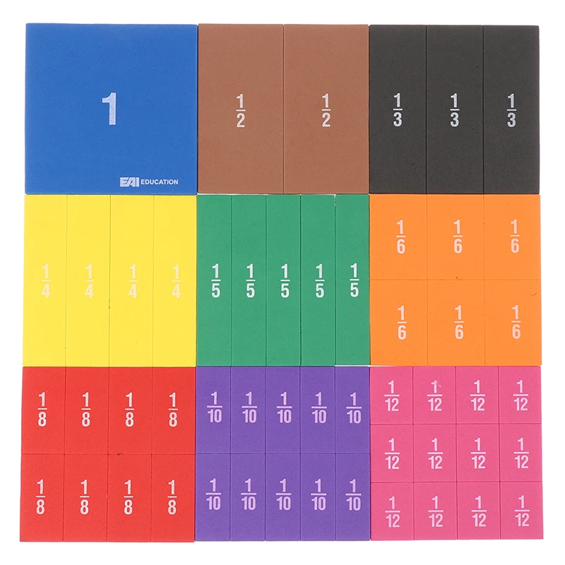 1 Set Magnetische Regenboog Fractie Tegels Vroege Educatief Math Speelgoed Kinderen Leren Educatief Speelgoed Math Baby Speelgoed