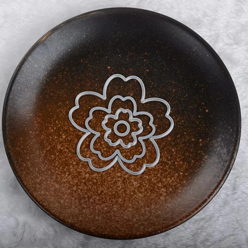 قطع معدنية يموت الزهور الإستنسل DIY بها بنفسك سكرابوكينغ تخفيضات ألبوم ورقة بطاقات الحرف قوالب النقش #2