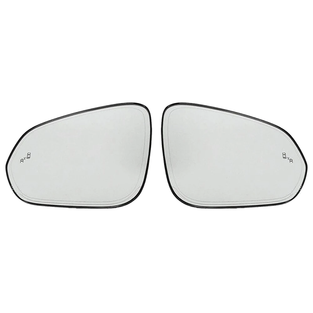 

Left + Right Door Wing Side Mirror Glass Heated Blind Spot Warning with Backing Plate for Lexus RX 16-20 NX 15-20